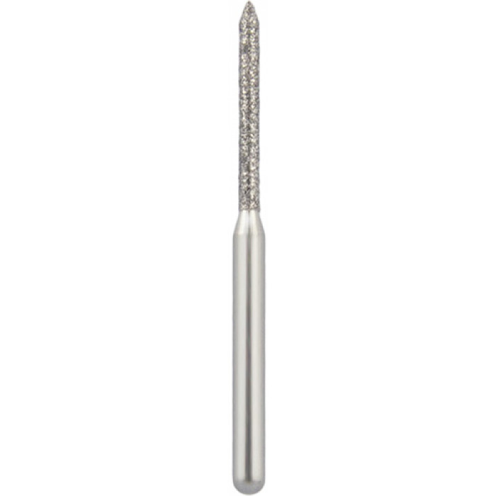 Бор алмазный 886-010M-FG (1шт) форма цилиндр острый, среднее зерно, NTI