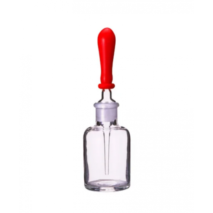 Капельница Страшейна 2-60 мл, светлое стекло, с притертой пробкой-пипеткой (уп/12 шт) МиниМед
