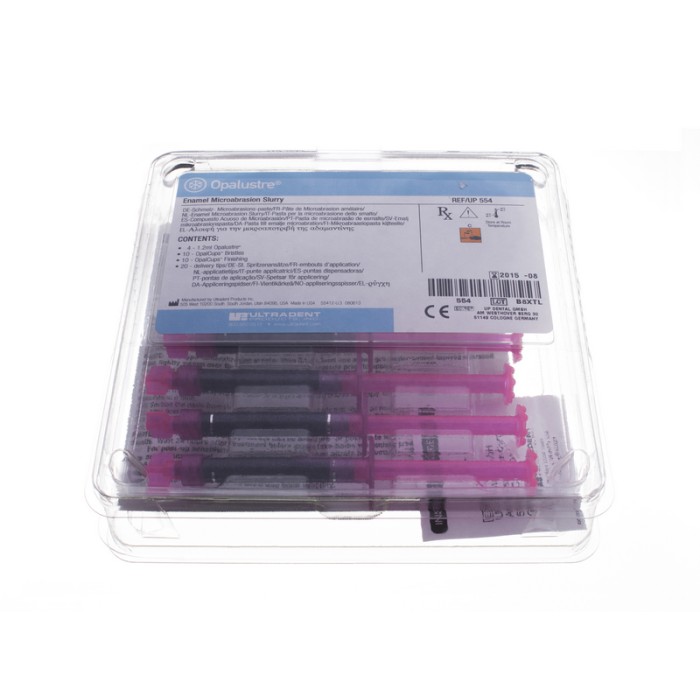 Opalustre KIT (4 шпр*1,2 мл + нас 20*2) гель для удаления пятен с эмали,лечение флюороза (Опалюстр)Ultradent — фото №3