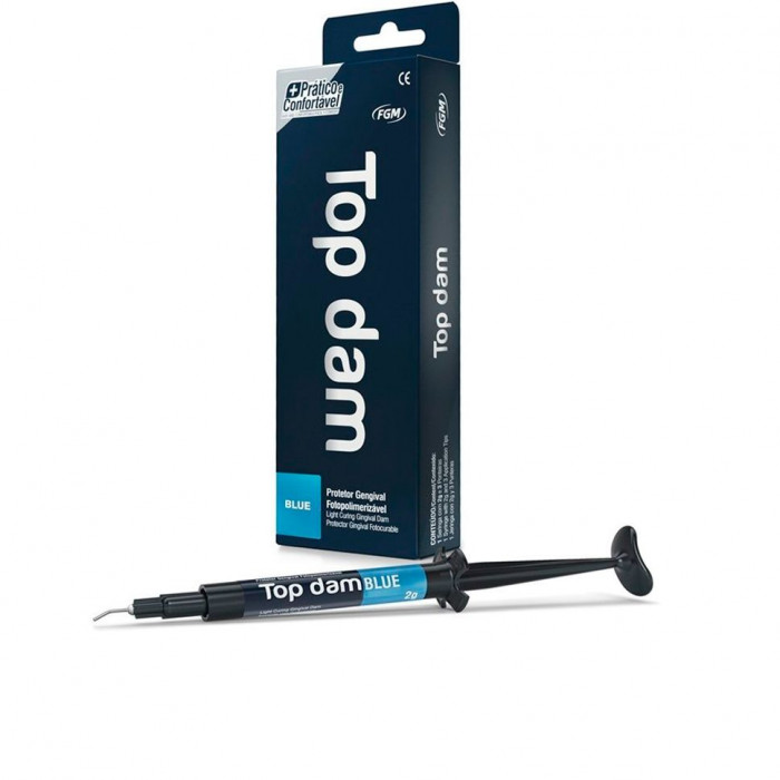 Жидкий коффердам голубой Top Dam Blue (1 шпр*2 г) FGM