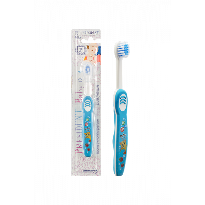Зубная щетка PRESIDENT Baby 0-4 (1 шт)