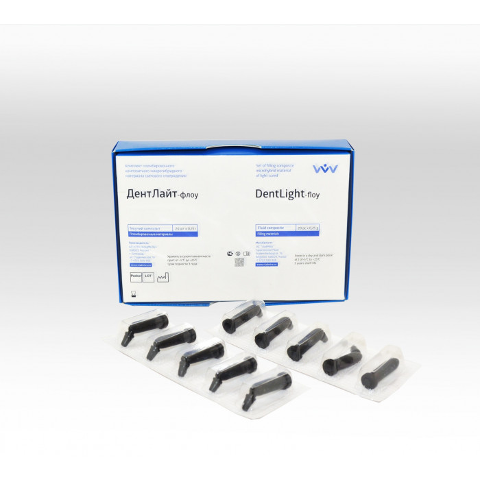 Дентлайт флоу A3.5 (20 капсул*0,25 г) Жидкотекучий композит, ВладМиВа