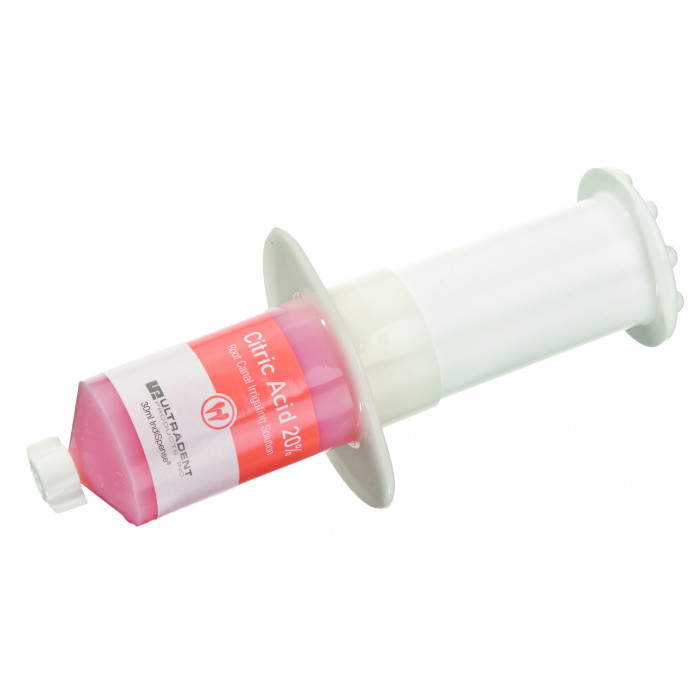 Сольвент 20% лимонной кислоты (30 мл) - для обработки и очищения каналов Ultradent (CitricAcid IndiSpense Syringe)
