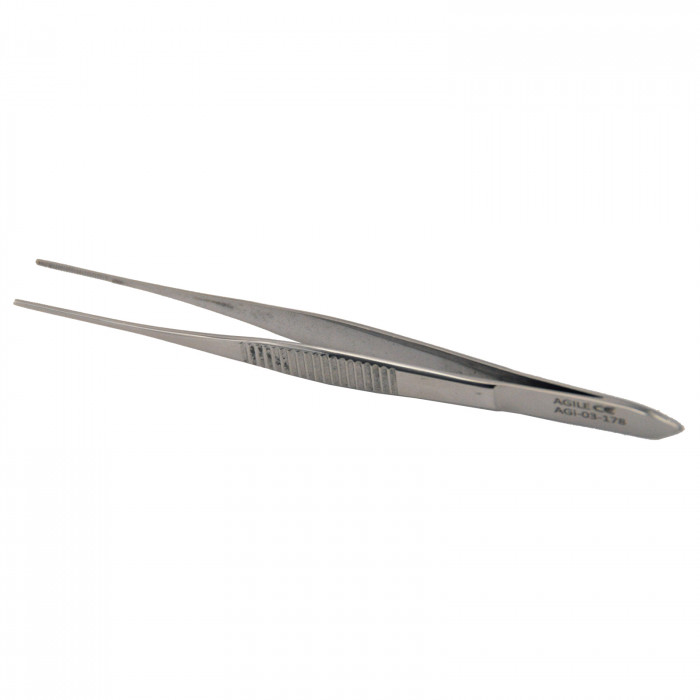 Пинцет стоматологический прямой Perry, 10,5см, AGILE