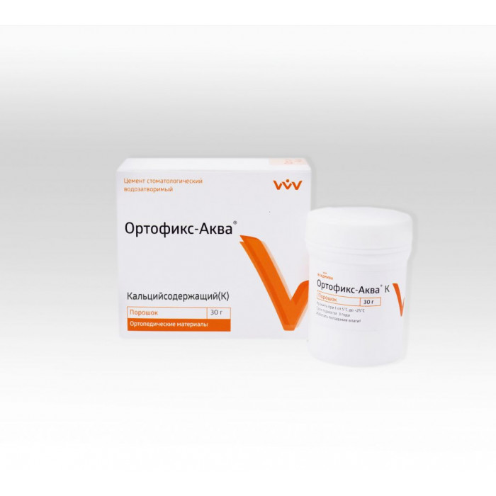Ортофикс-Аква К (30 г) Кальцийсодержащий цемент для фиксации, ВладМиВа  