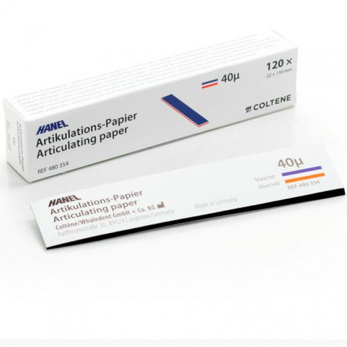 Копирка бумага HANEL 40мик. 480354 прямая красно/синяя (120листов) Coltene