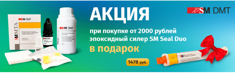 Материал для пломбирования каналов SM Seal Duo в подарок!