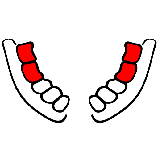 Для удаления моляров нижней челюсти