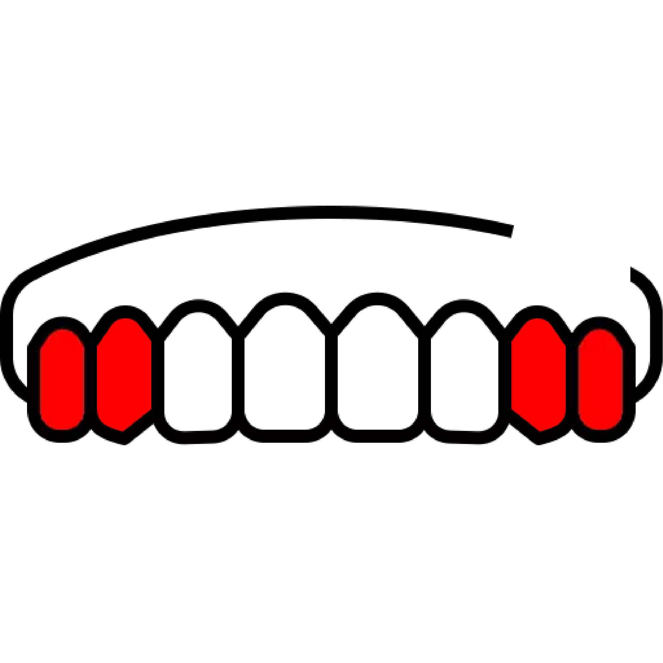 Для удаления верхних клыков и премоляров