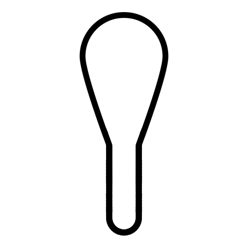 Двухсторонняя каплевидная гладилка