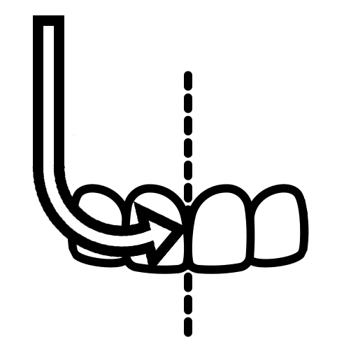 Эмалевый топорик для медиальных поверхностей зуба