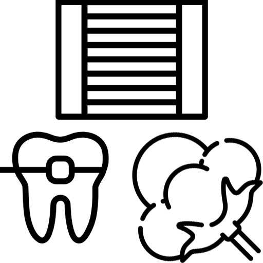 Пинцет с поперечной насечкой для стерильных материалов и ортодонтии